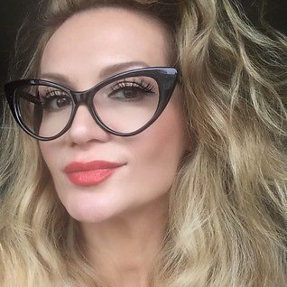 🌸 CAT EYE GLASSES ROCKABILLY PIN UP VINTAGE FRAME HELL BUNNY COSPLAY BETSEY - Picture 5 of 8